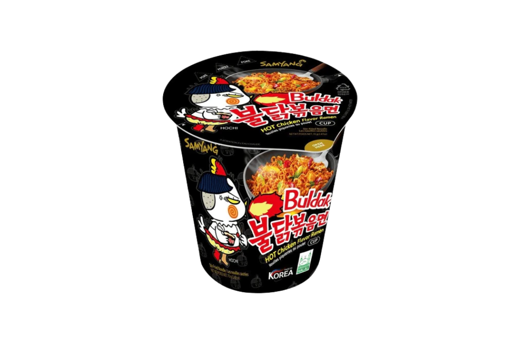 Kirean noodles hot chicken cups