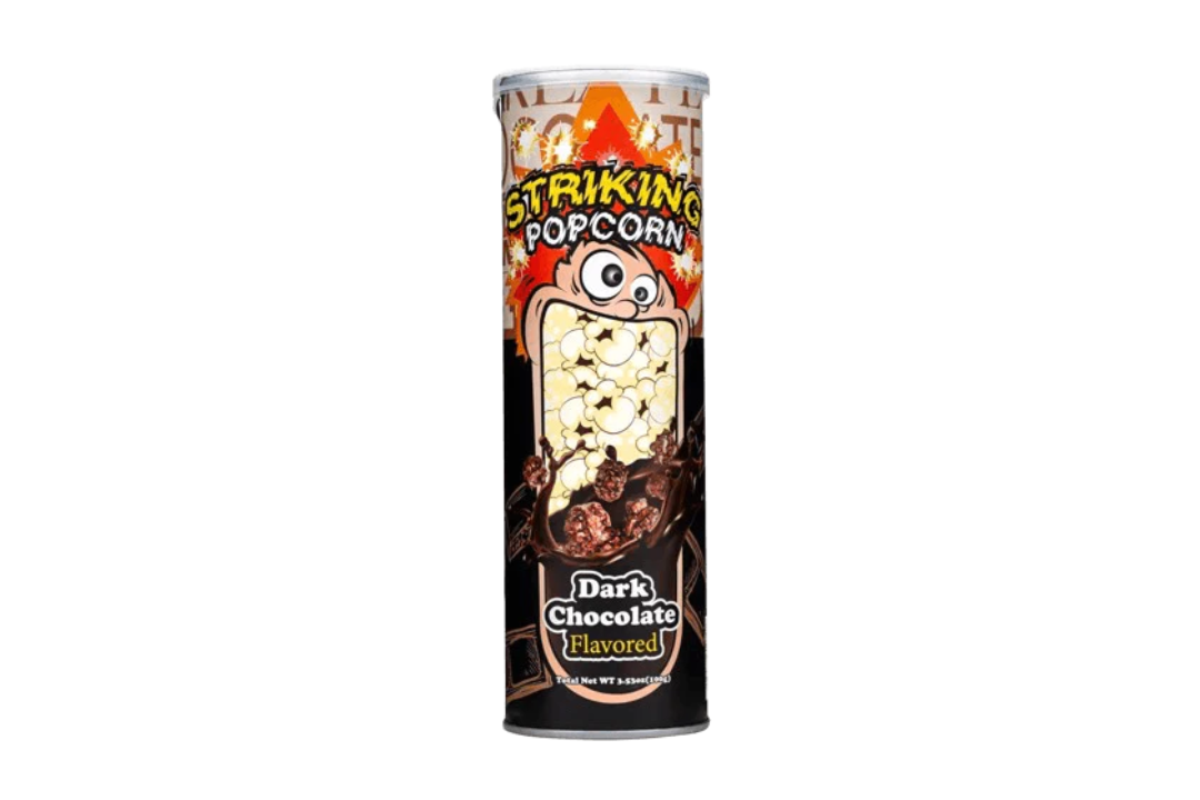 Striking popcorn dark chocolate 🇺🇸