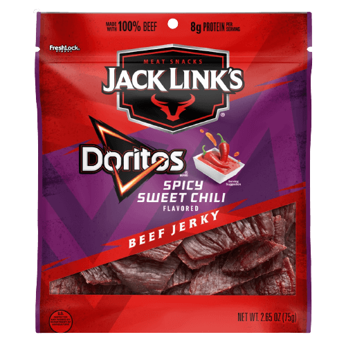 Jacklinks x Doritos spicy sweet chili beef jerky