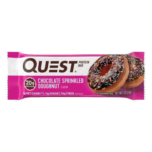 Quest donut chocolate protein bar