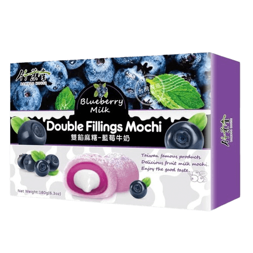 Mochi double fillings blueberry  milk 🇯🇵