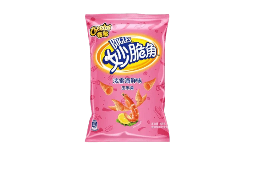 Bugles cheetos shrimp flavor (China)