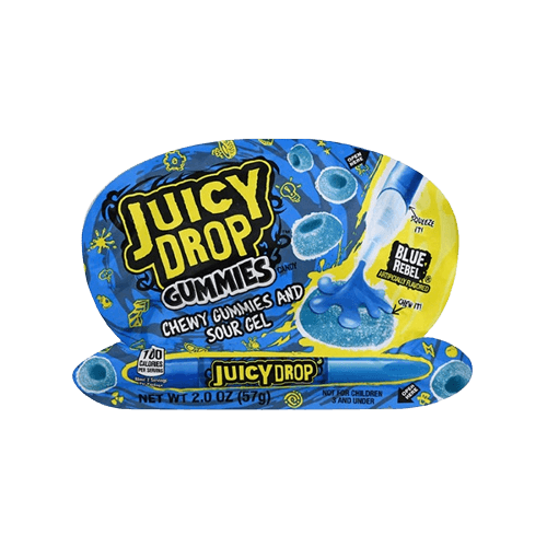 Juicy drop gummies blue rebel