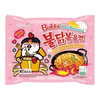 Korean noodles hot carbonara pink