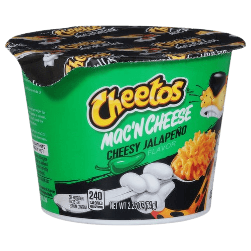 Mac’n cheese Cheetos cheesy jalapeno