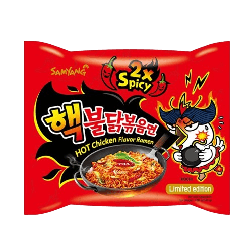 Korean noodles x2 spicy 140g (korea)